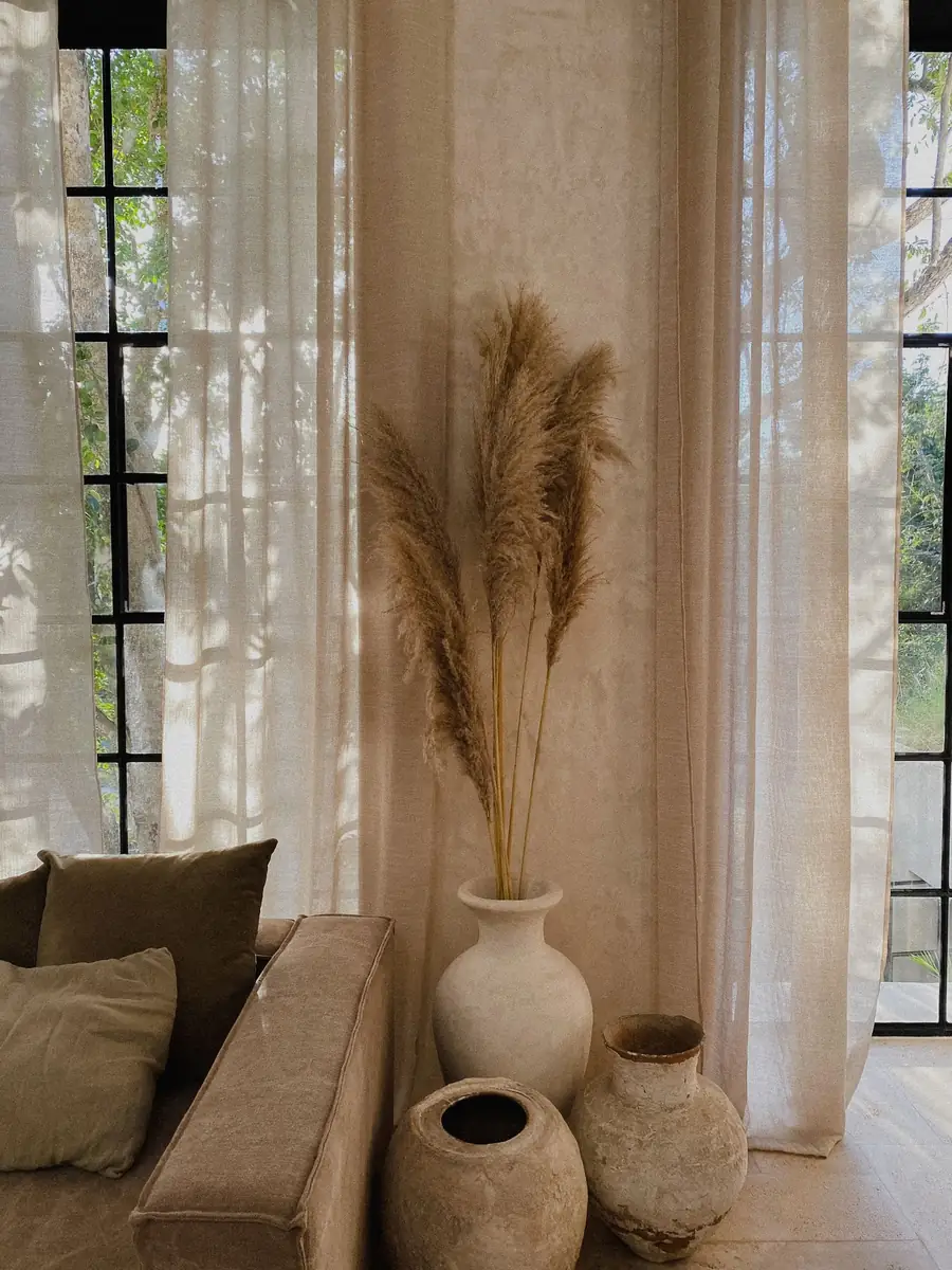 Altar — vessels, textiles and filtered light